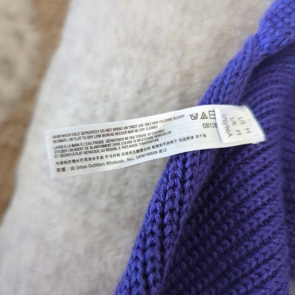 Free People Beach  Orchid Convertible Sweater Tank Size Medium Purple Nwot - Picture 9 of 12